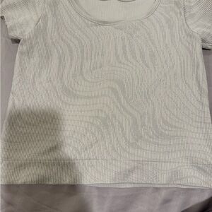 Kids White Patterned Shirt